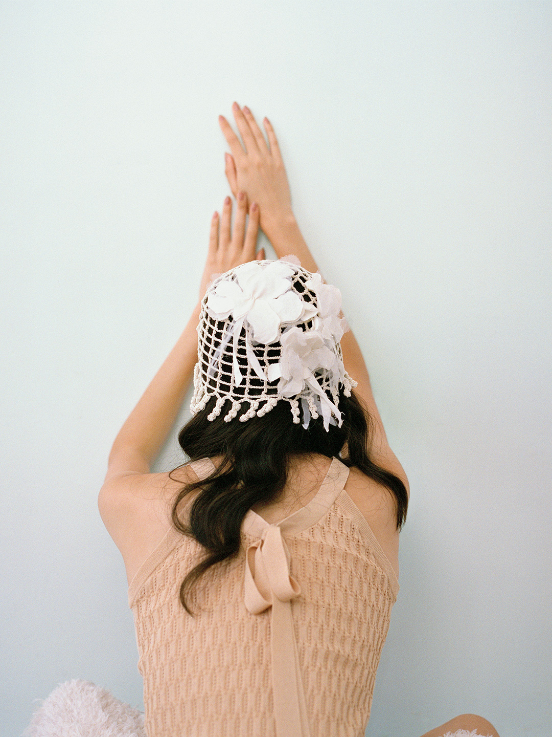 Wattle Crochet Cap 詳細画像 White 2