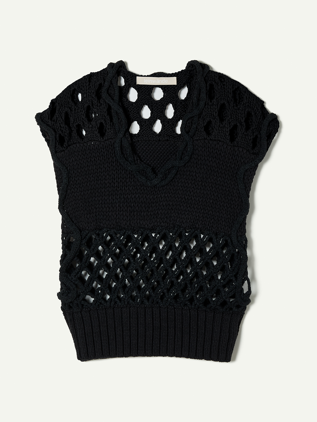 Mix Yarn Crochet Top 詳細画像 Black 1