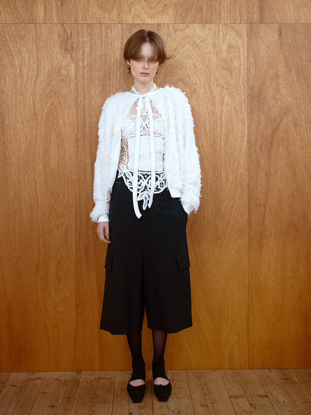 Feather Ribbon Top 詳細画像 White 7