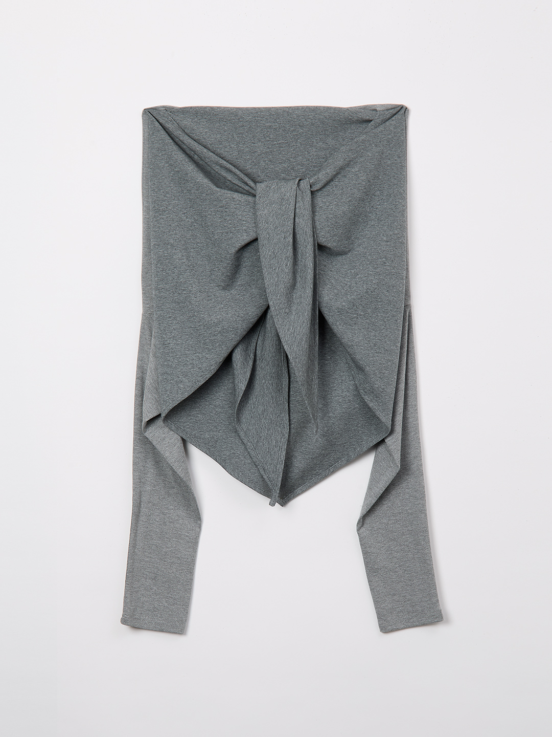 Scarf Long T-Shirt 詳細画像 Gray 5