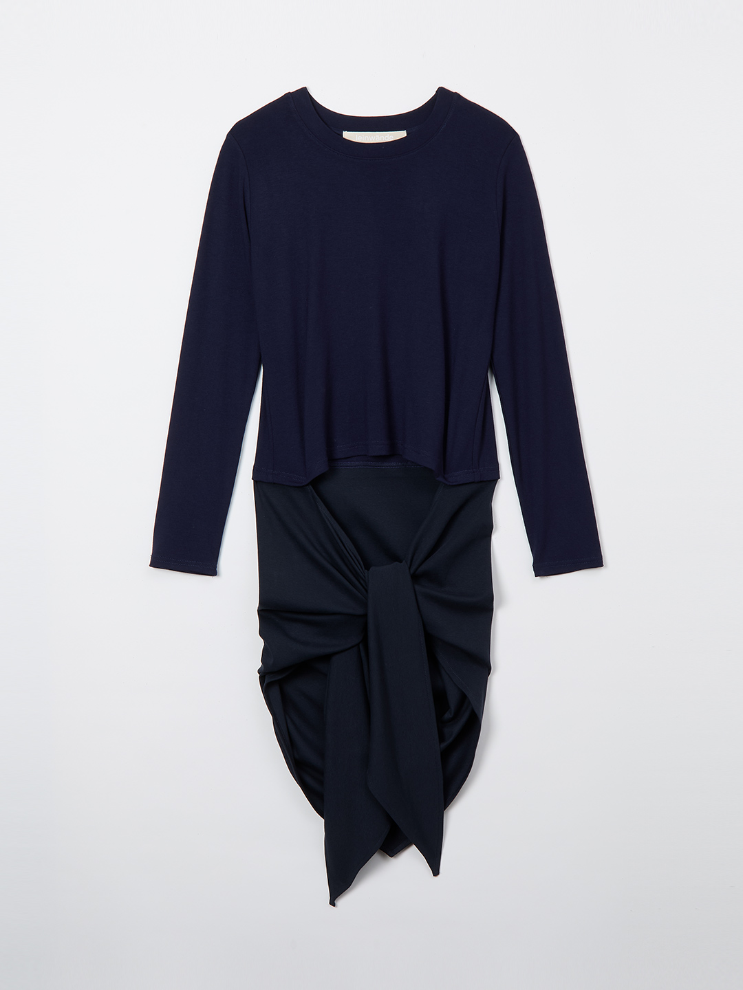 Scarf Long T-Shirt 詳細画像 Navy 3