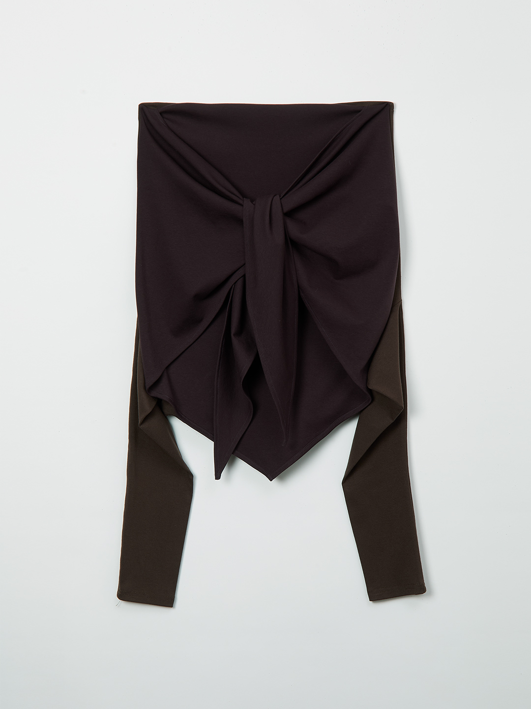 Scarf Long T-Shirt 詳細画像 Brown 5