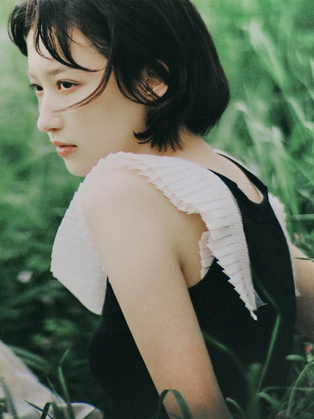 Pleats Decoration Tank 詳細画像 Black 2
