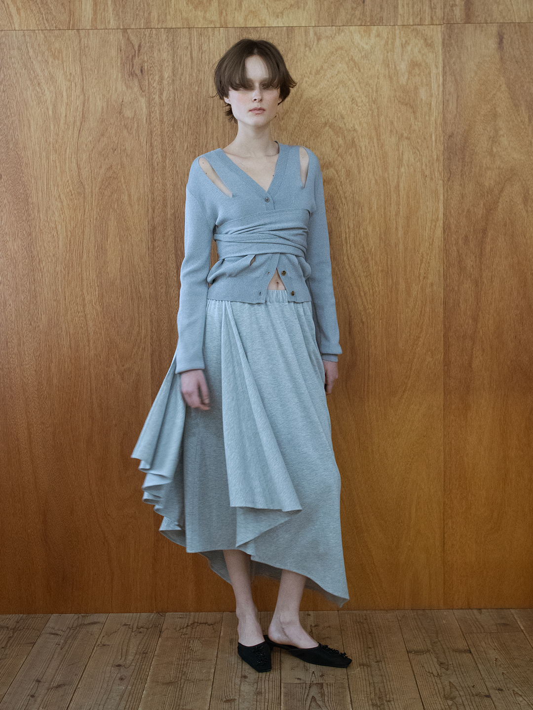 Scarf Skirt 詳細画像 Gray 2