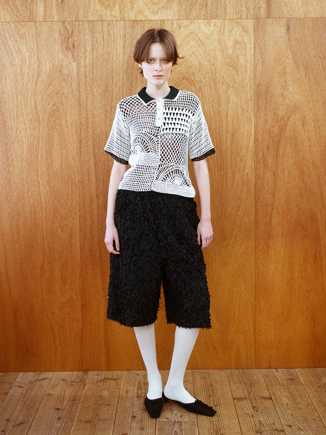 Feather Baggy Shorts 詳細画像 Black 1