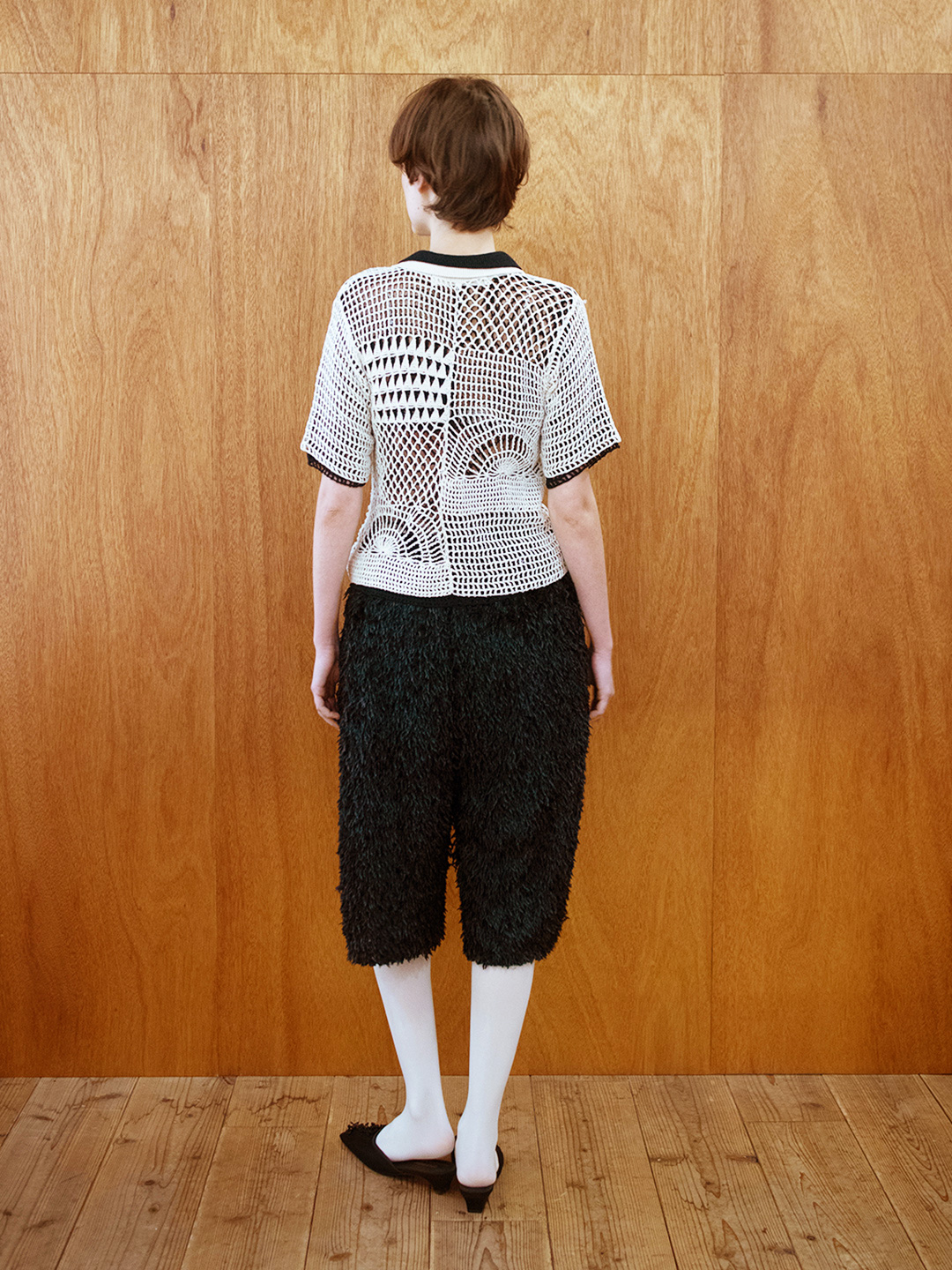 Feather Baggy Shorts 詳細画像 Black 3