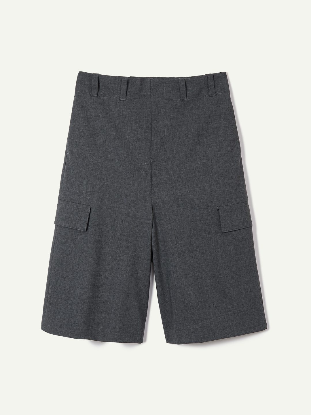 Straight Cropped Shorts 詳細画像 Gray 1