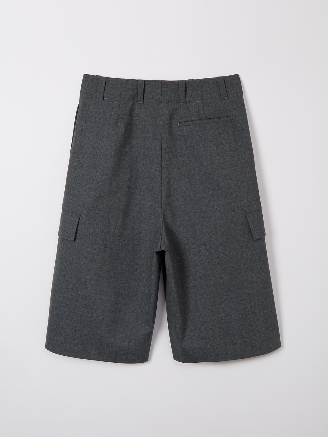 Straight Cropped Shorts 詳細画像 Gray 2