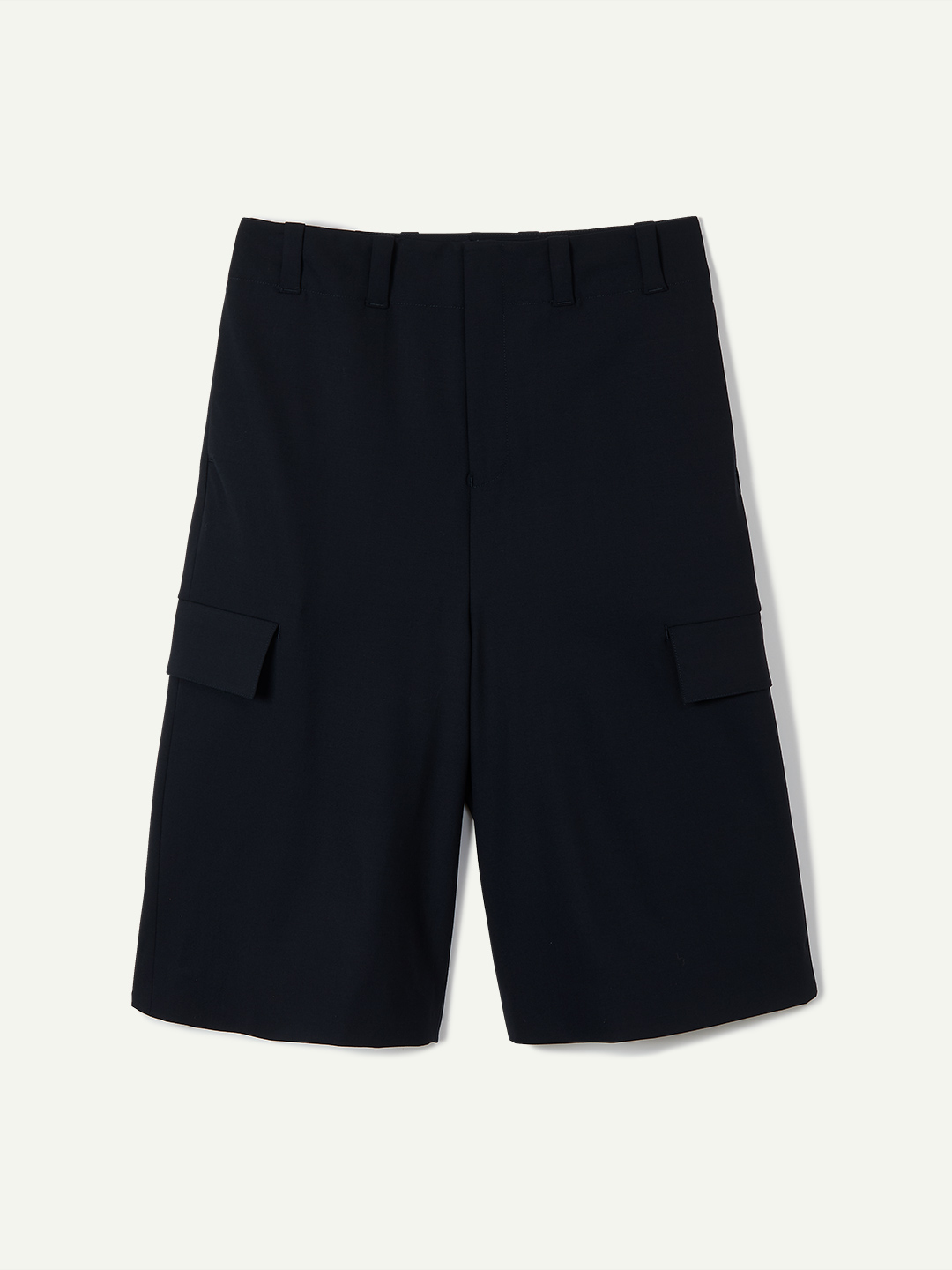 Straight Cropped Shorts 詳細画像 Navy 1
