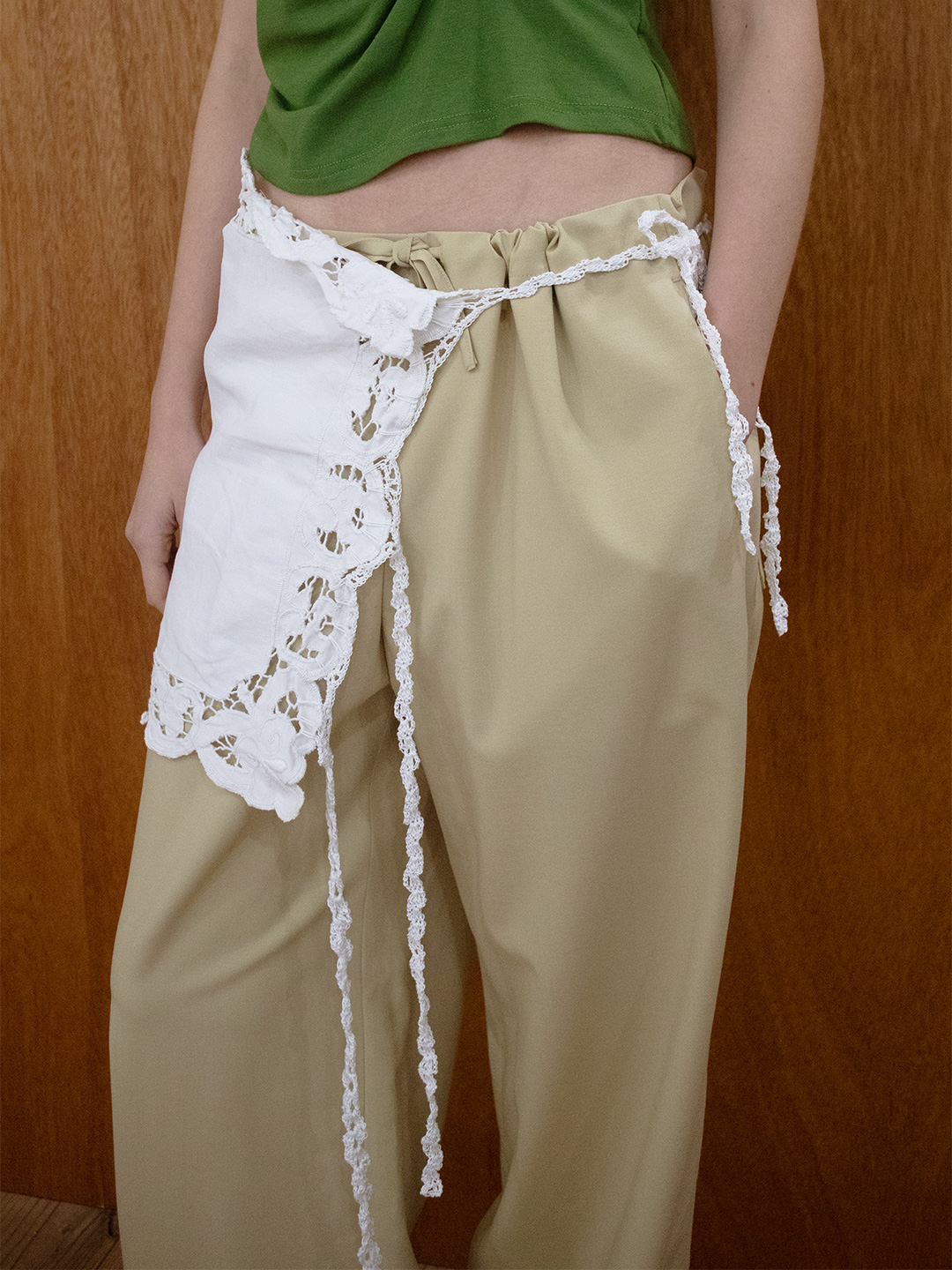 Wide Straight Trousers 詳細画像 Yellow 2