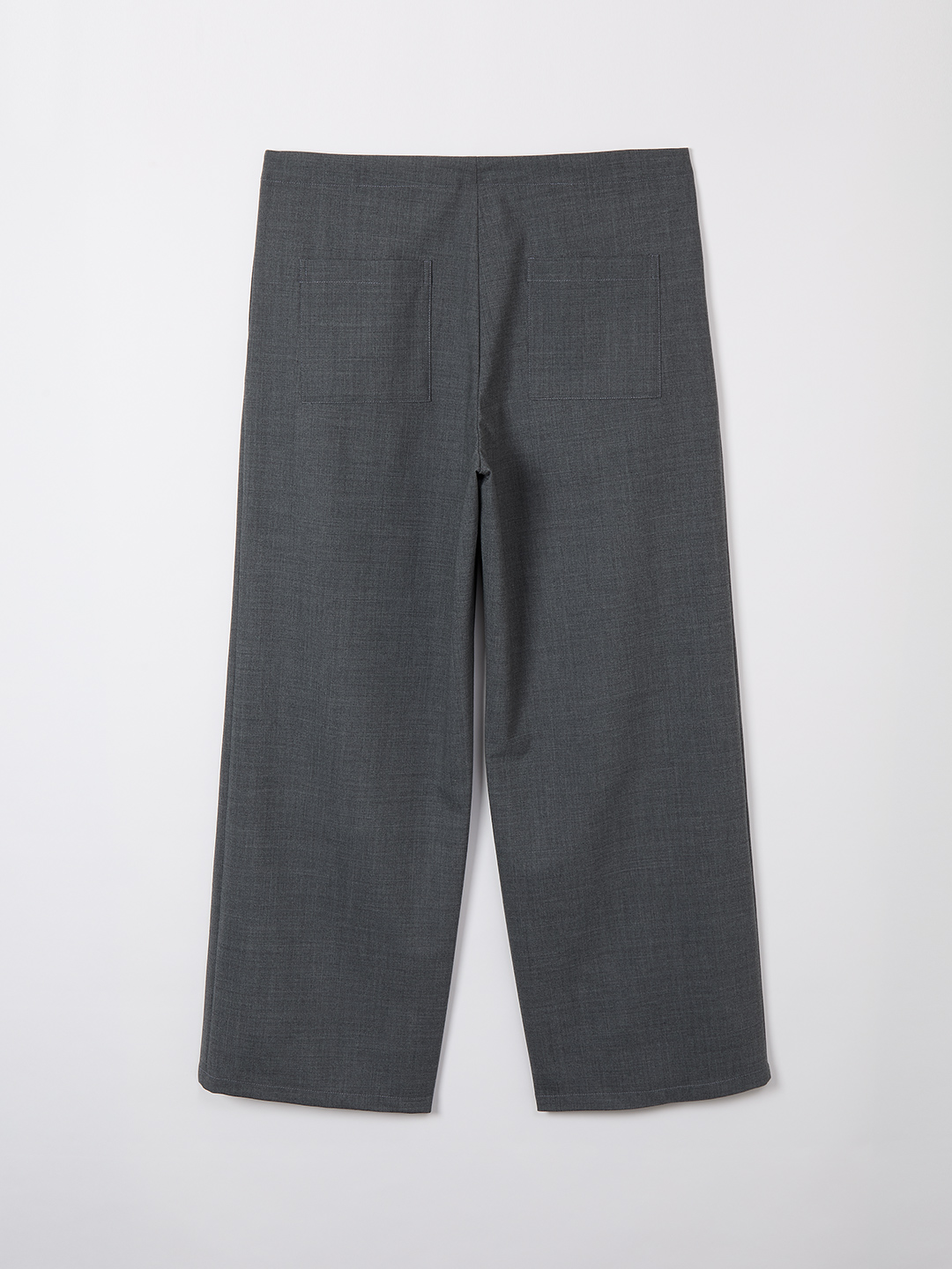Wide Straight Trousers 詳細画像 Gray 2