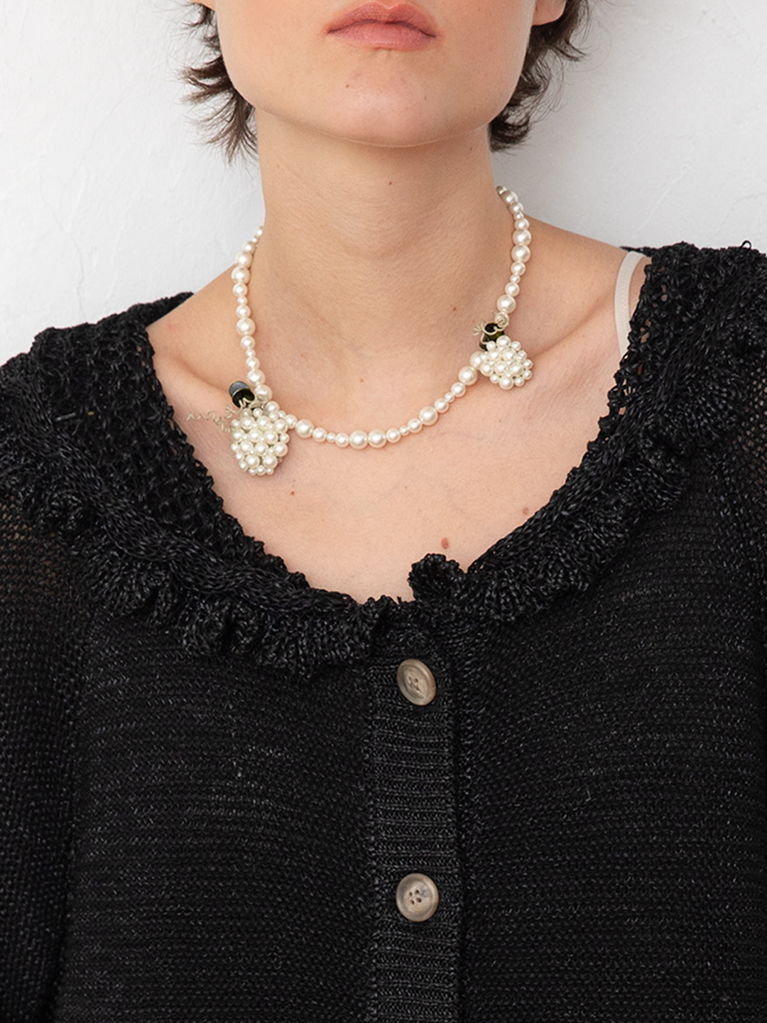 Berry Twins Necklace 詳細画像 White 2