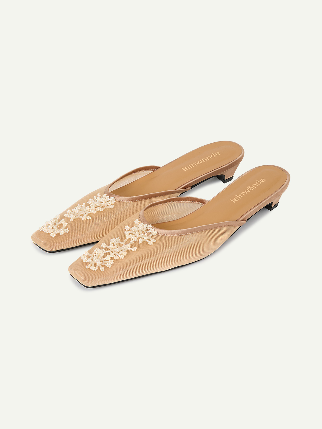 Botanical Mesh Mules 詳細画像 Beige 1