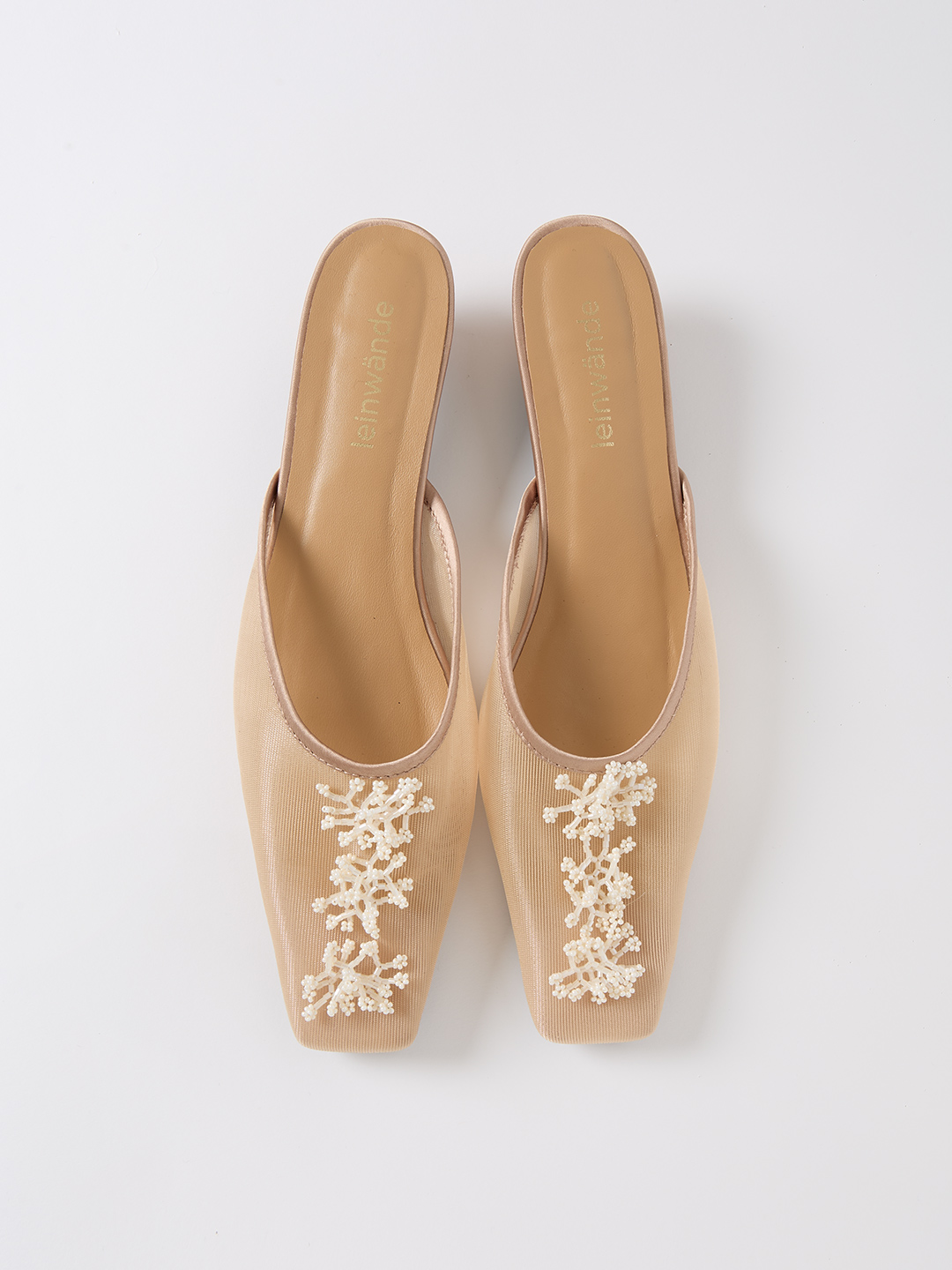 Botanical Mesh Mules 詳細画像 Beige 3