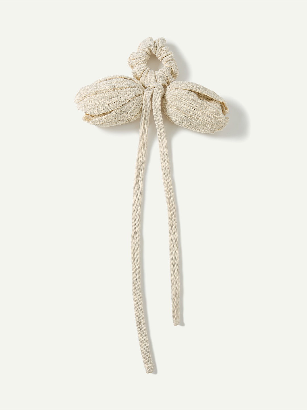 Tulip Crochet Hair Ribbon 詳細画像 White 1