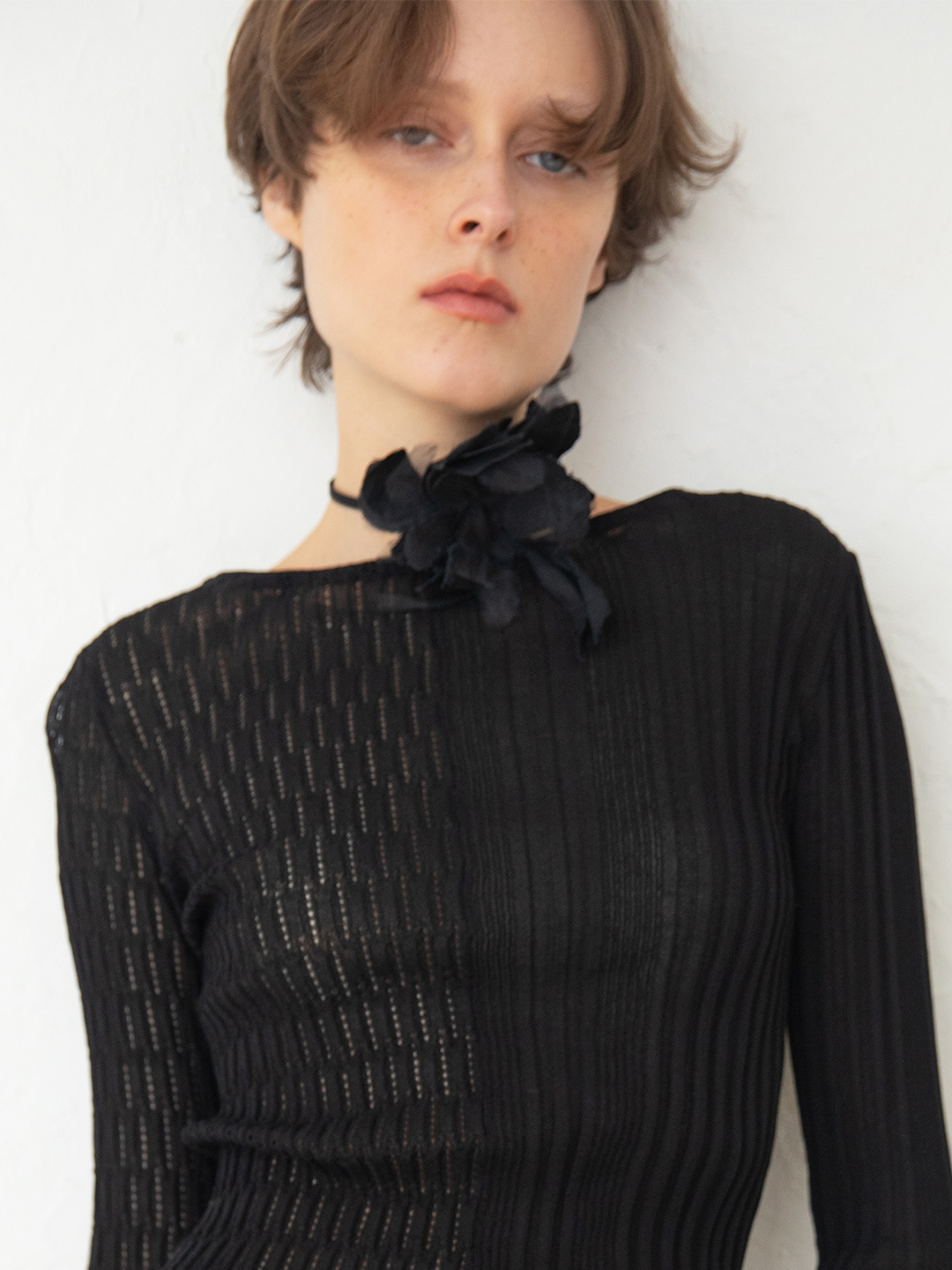 Iris Sheer Tie 詳細画像 Black 4