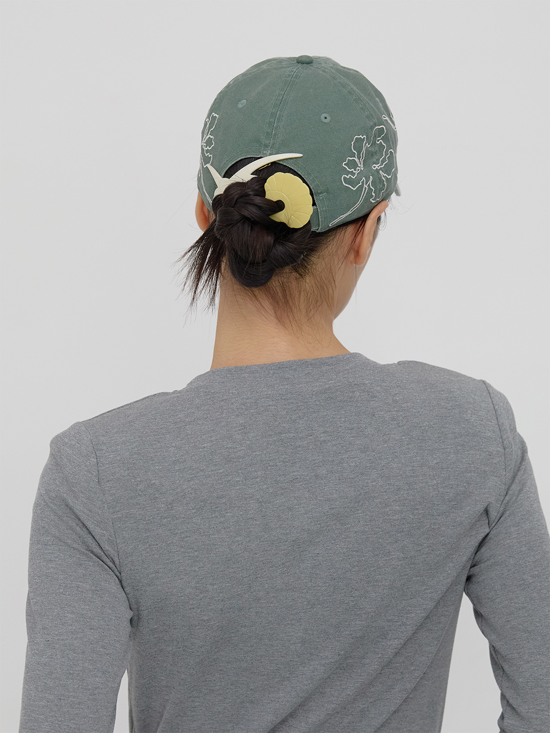 New Era Iris Embroidary Cap 詳細画像 Green 4