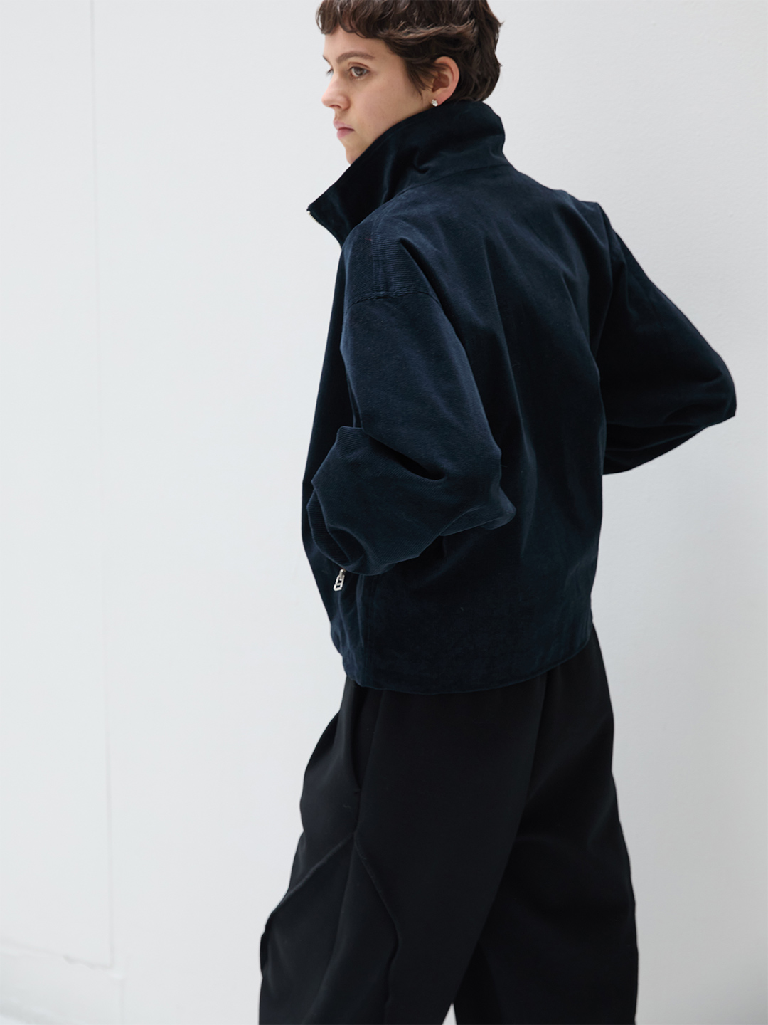 Short Zip Blouson 詳細画像 Navy 2