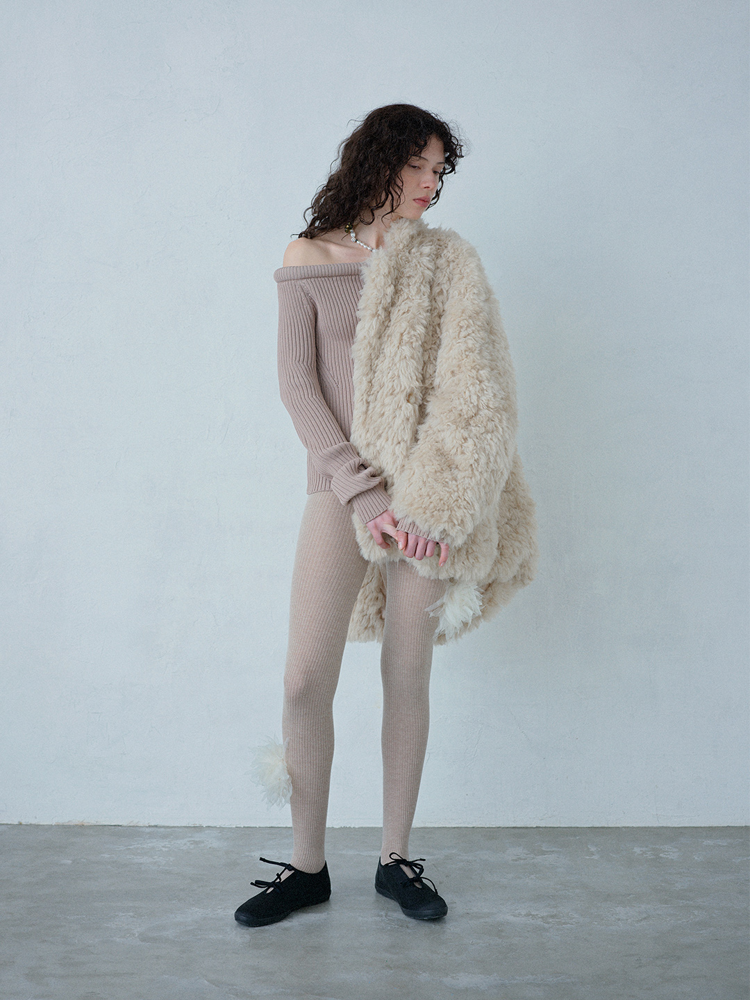 Kerry Fur Tailored Coat 詳細画像