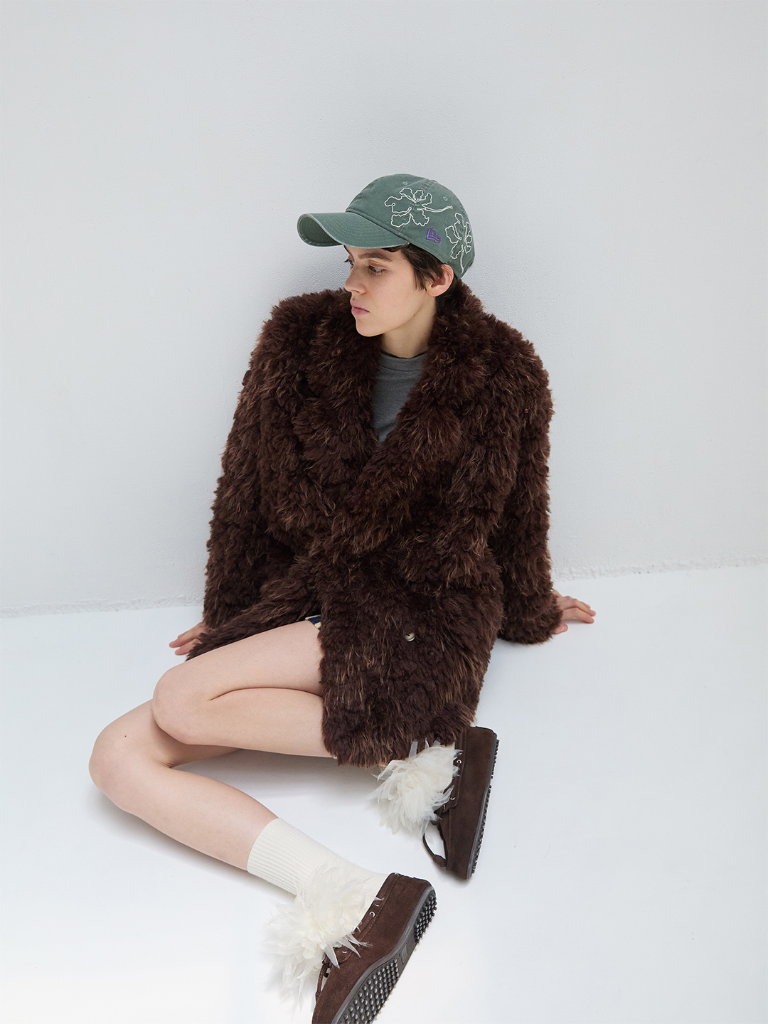 Kerry Fur Tailored Coat 詳細画像 Brown 1