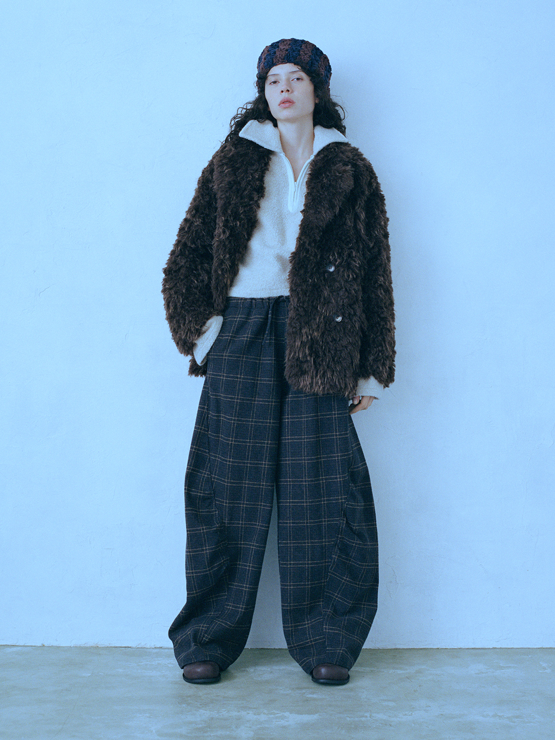 Kerry Fur Tailored Coat 詳細画像 Brown 2