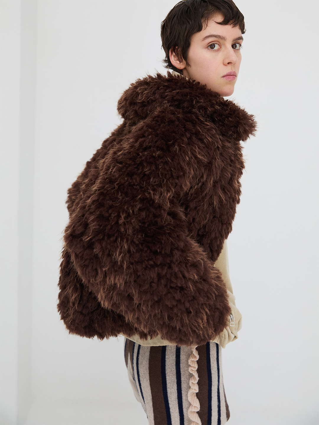 Kerry Fur Blouson 詳細画像 Brown 1