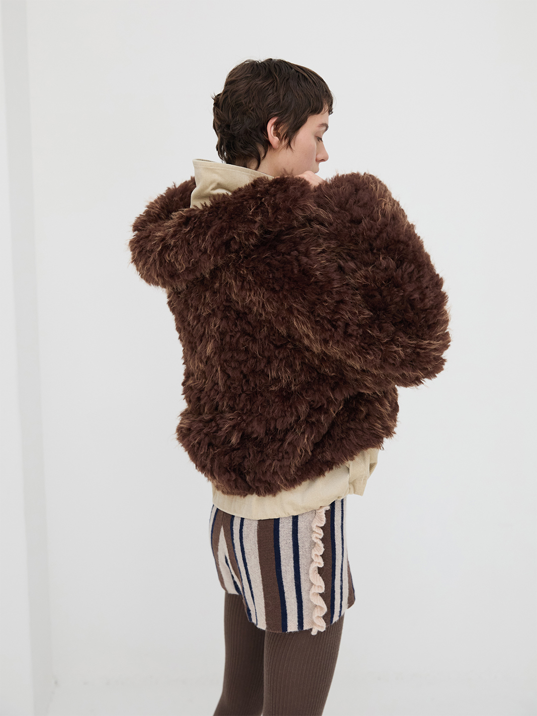 Kerry Fur Blouson 詳細画像 Brown 2