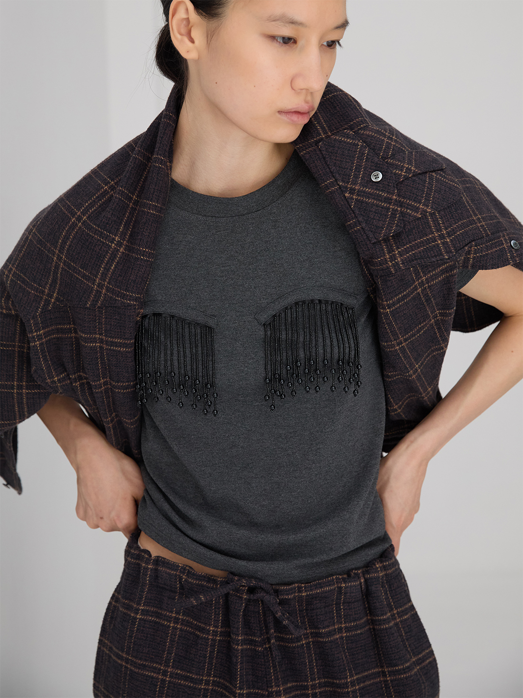 Twisting Shirt 詳細画像 Brown 1