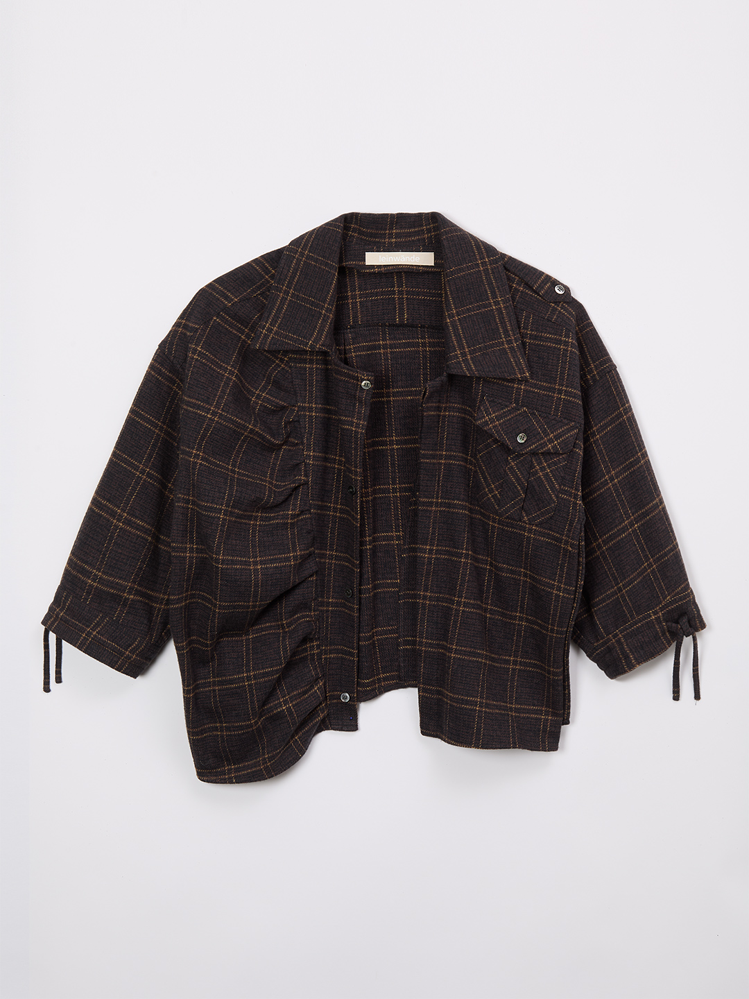 Twisting Shirt 詳細画像 Brown 3