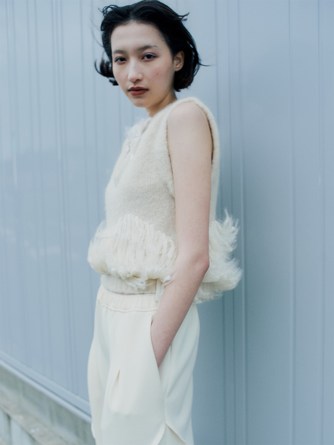 Alpaca Fringe Vest