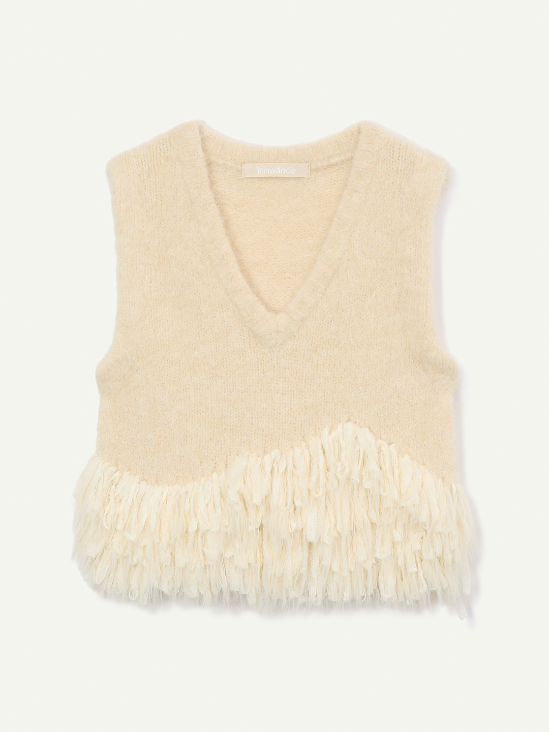 Alpaca Fringe Vest/Gray | leinwände | ラインヴァンドの公式