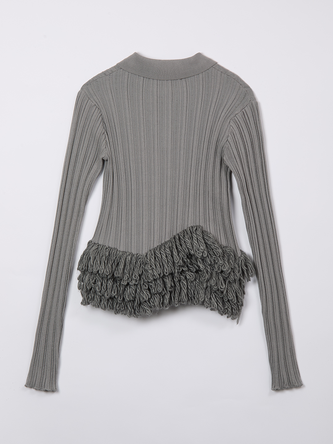 Fringe Polo Shirts 詳細画像 Gray 2