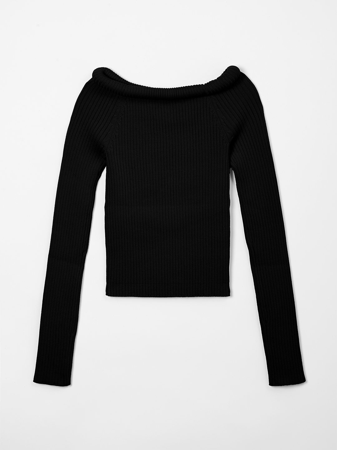 Tube Knit Off Shoulder 詳細画像 Black 2