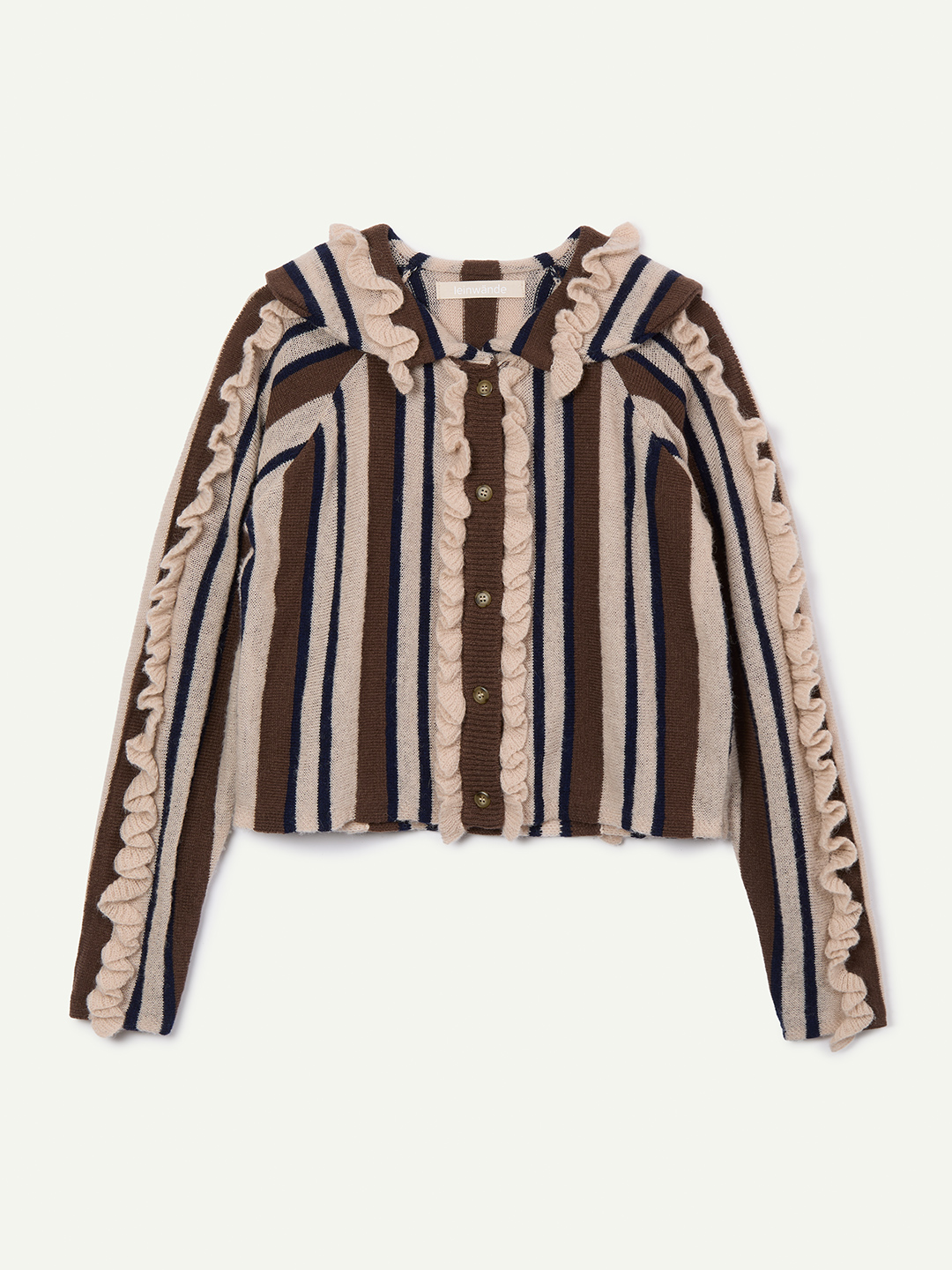 Frills and Stripes Cardigan