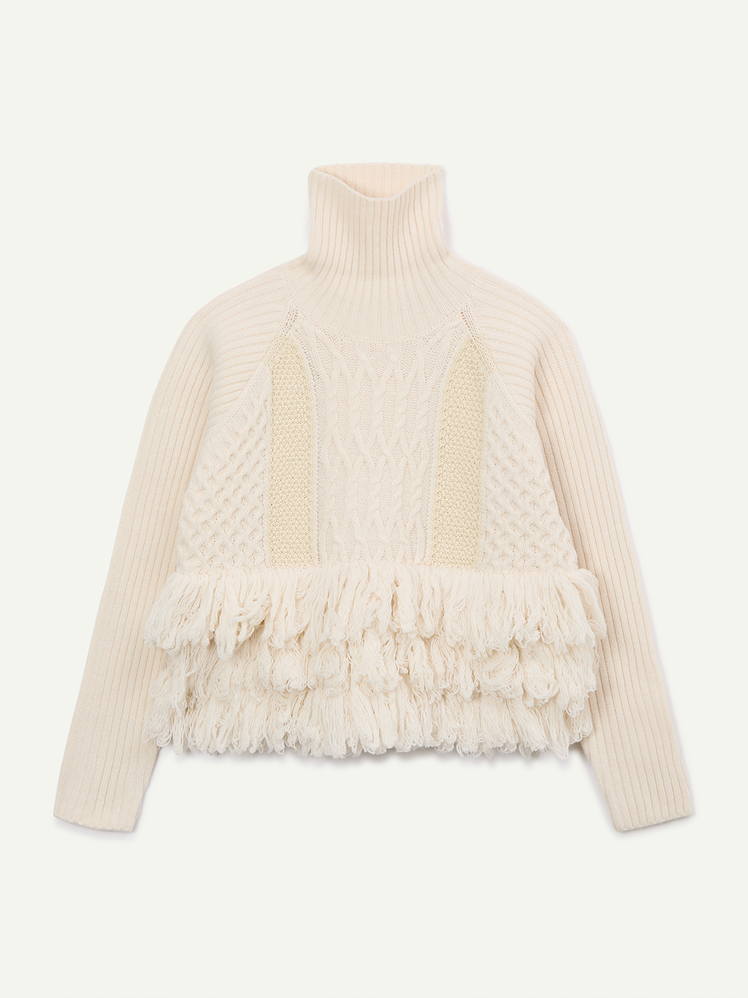 Cable Intarsia Turtle Top