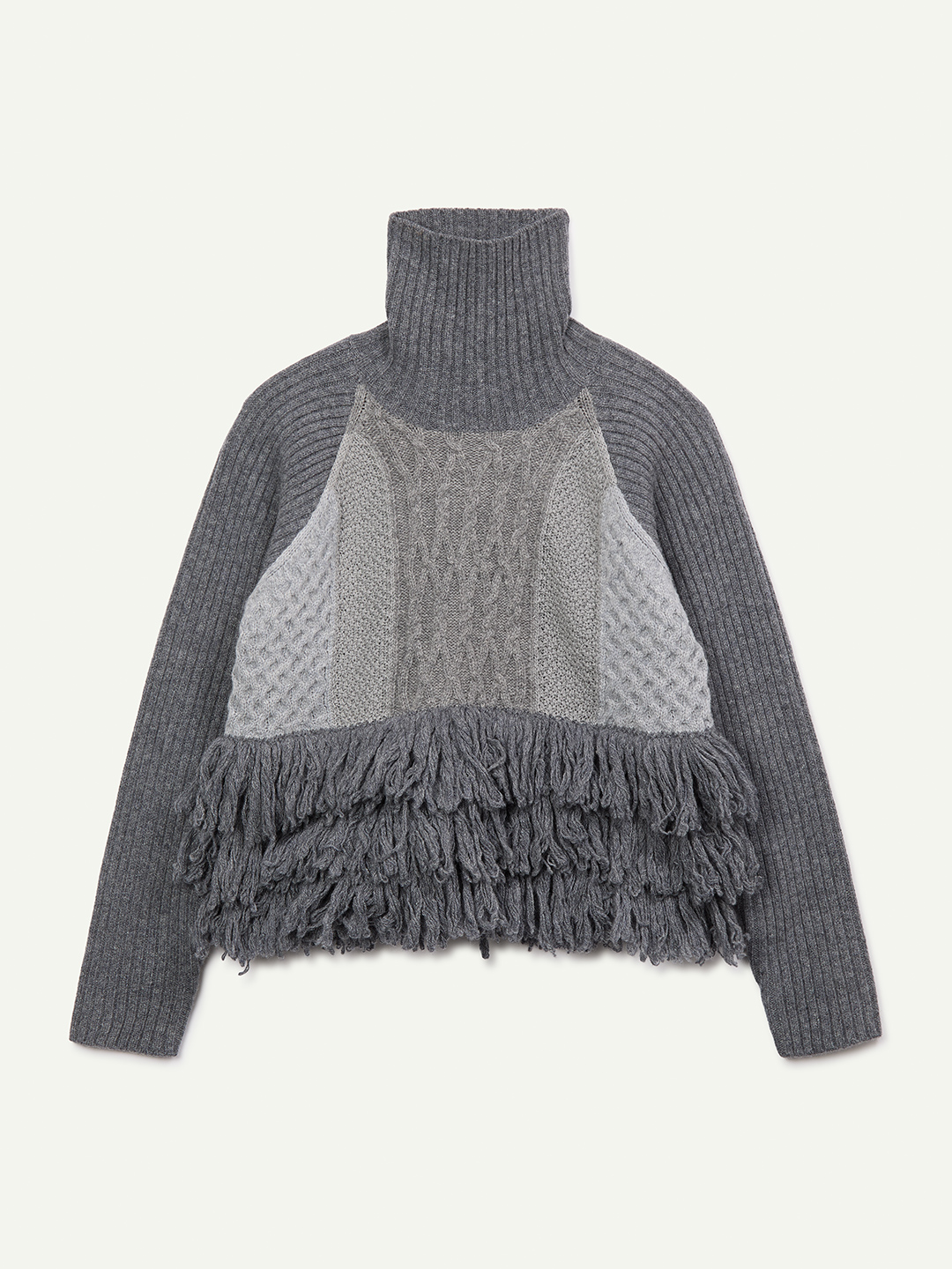 Cable Intarsia Turtle Top