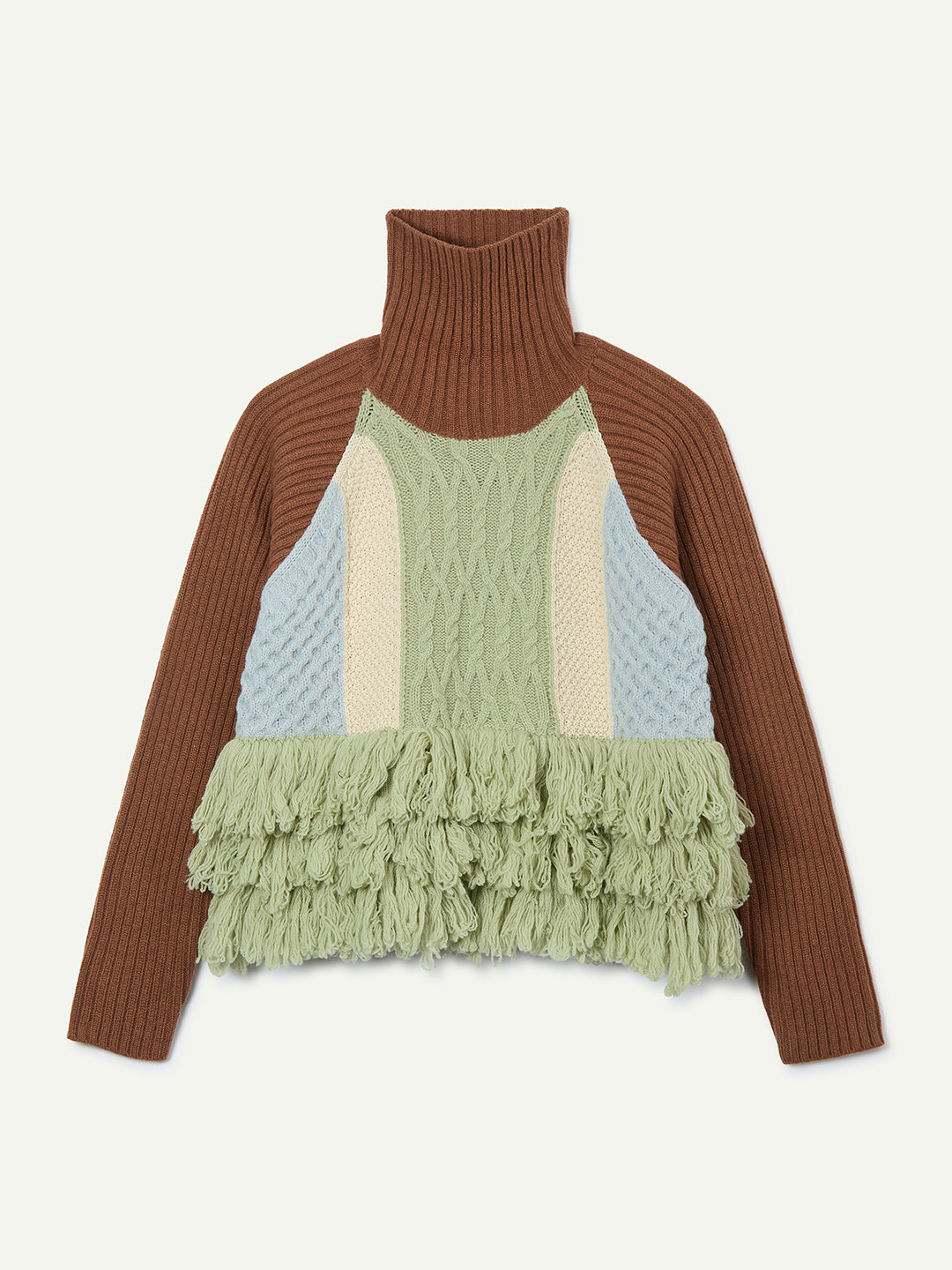 Cable Intarsia Turtle Top 詳細画像 Mix 1