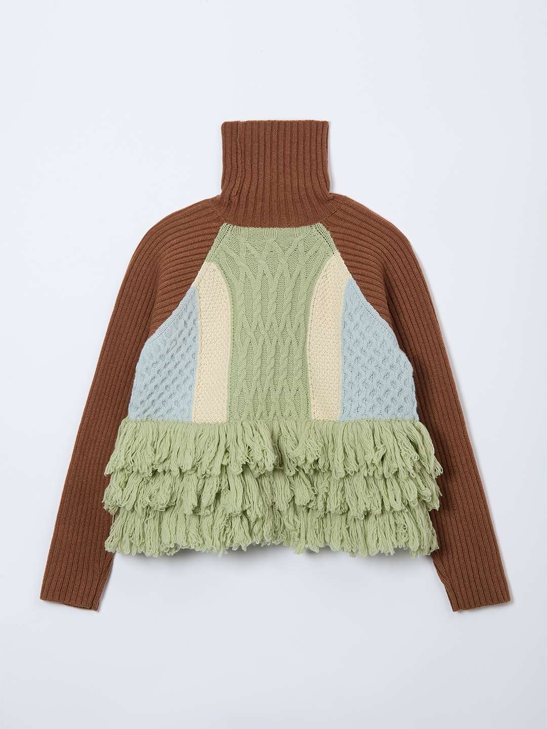 Cable Intarsia Turtle Top 詳細画像 Mix 2