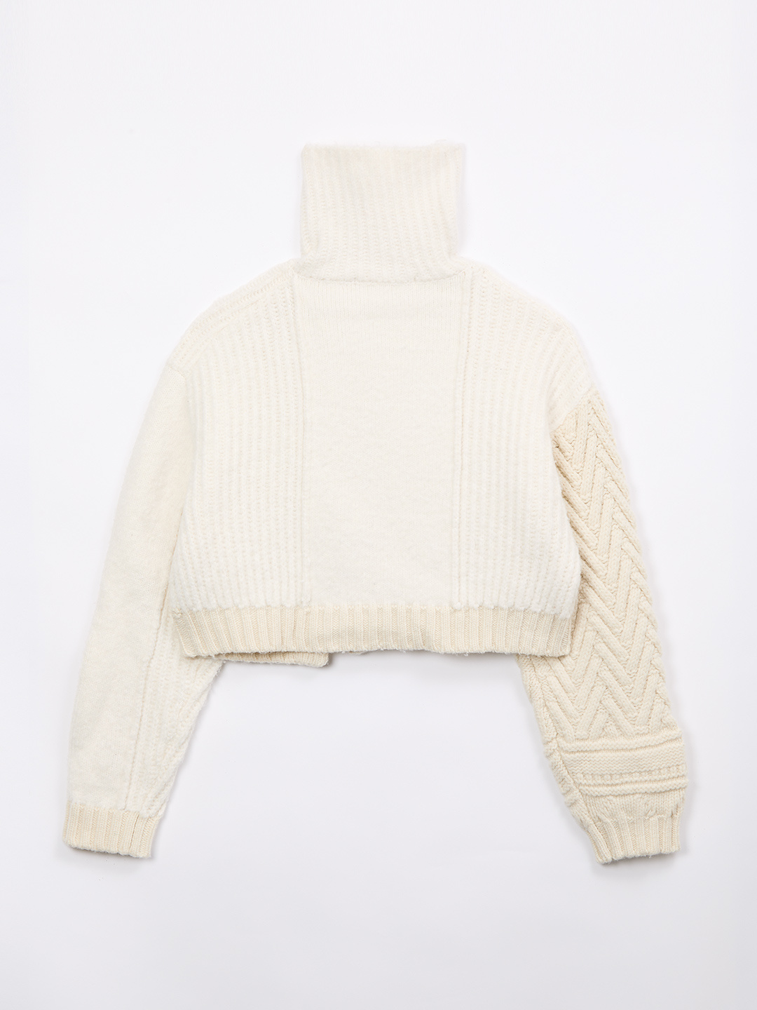 Stitched Cable Cardigan 詳細画像 White 2