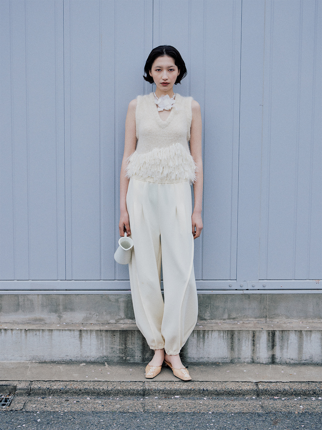 Balloon Track Pants 詳細画像 White 1