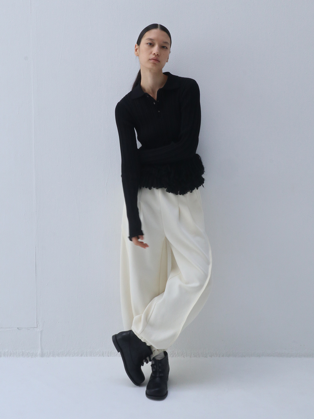 Balloon Track Pants 詳細画像 White 2
