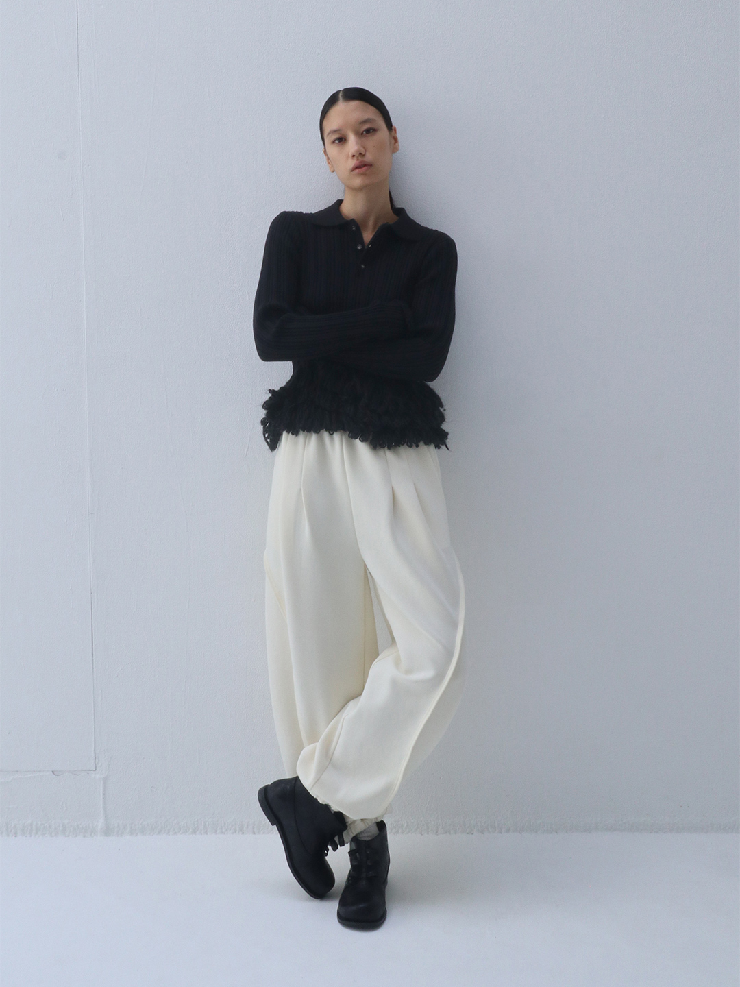 Balloon Track Pants 詳細画像 White 3
