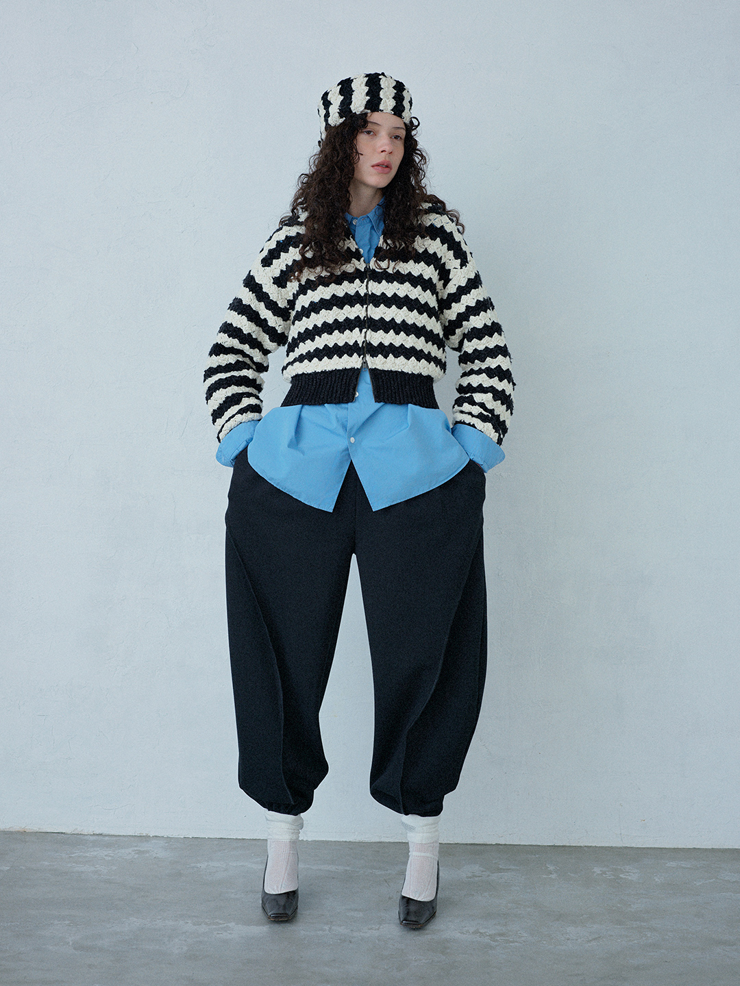 Balloon Track Pants 詳細画像 Black 6