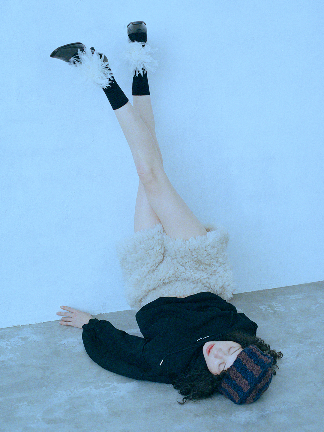 Kerry Fur Shorts 詳細画像 White 3