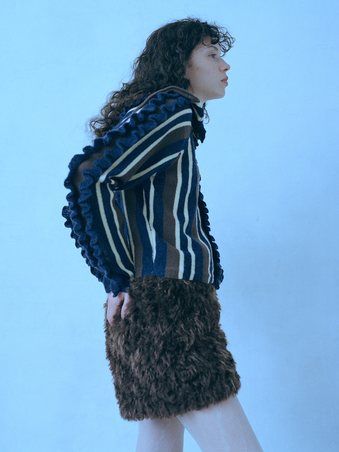 Kerry Fur Shorts 詳細画像 Brown 2