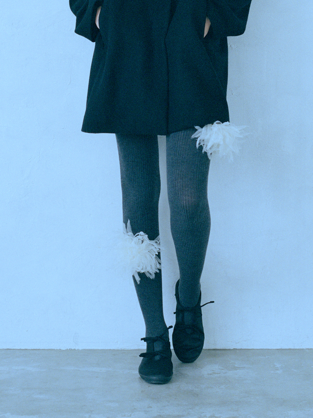 Pom pom Flower Wool Tights