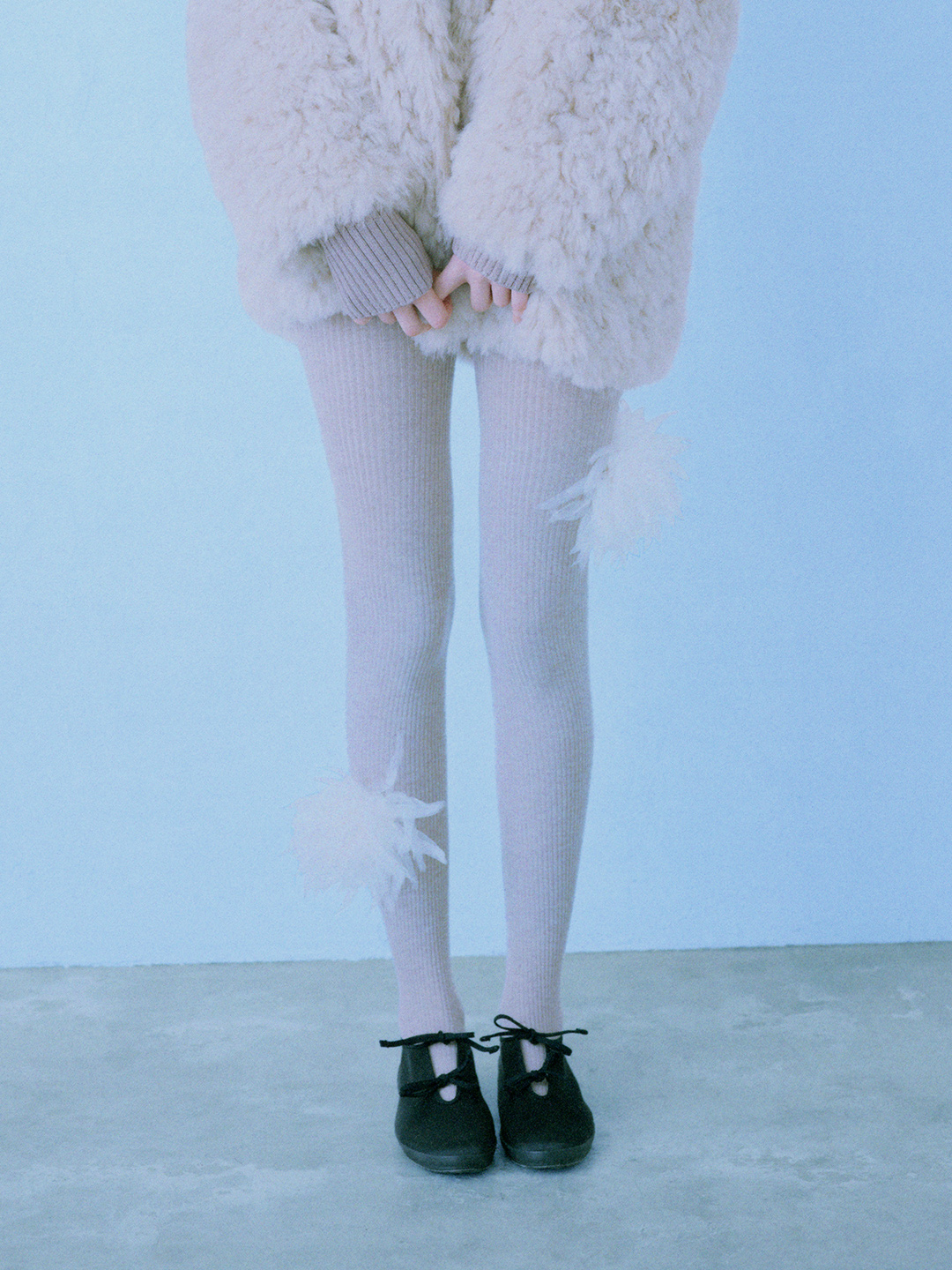 Pom pom Flower Wool Tights
