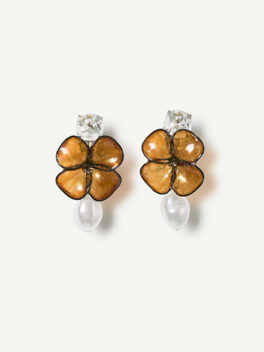 Clovers Earrings 詳細画像 Mustard 1