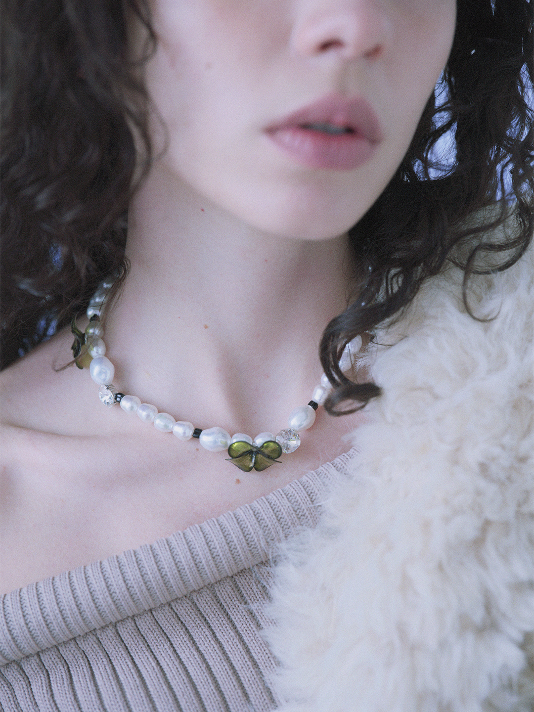 Clovers Necklace 詳細画像 Green 1